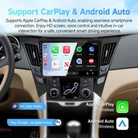 Système de navigation GPS Android Rhythm pour voiture, écran tactile 9 pouces, Carplay, Bluetooth, gestion de flotte en gros pour Hyundai Sonata 2010-2015