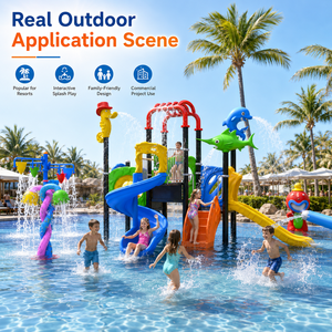 Structure de jeu <span class=keywords><strong>aquatique</strong></span> commerciale pour enfants, toboggan de <span class=keywords><strong>parc</strong></span> <span class=keywords><strong>aquatique</strong></span> extérieur, équipement de jeux aquatiques pour piscine - Product Image 2