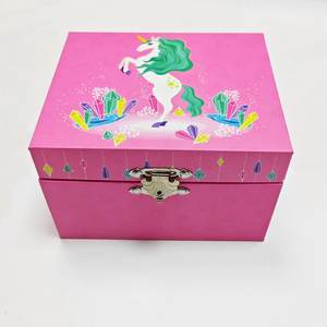 Caja de música de joyería de bailarina hecha a mano rosa para niñas bonitas personalizadas - Product Image 2