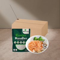 Nouilles Shirataki humides instantanées à faible teneur en glucides, riches en nutriments, à base de glucomannane de konjac biologique, en vrac