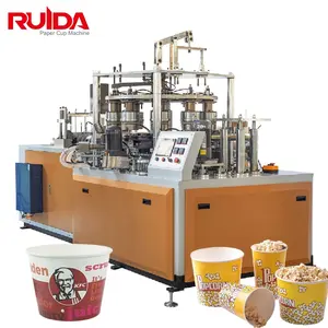 Machine to Automatic Manufacture Popcorn Cups Paper Bucket Forming Machine Paper Bowl Making Machine