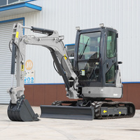 Mini-excavatrice sur chenilles Powston 1t 2t 3.5t 4t, livraison rapide, directement de l'usine