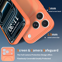 Nouvelle coque magnétique pour iPhone 16 17 18 Pro Max, protection intégrale de l'appareil photo, cadre d'objectif en métal, coque arrière mate antichoc