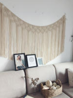 Boho Home Decor Art macramé tenture murale faite à la main décoration murale tissée tapisserie suspendue