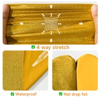 Tela Elástica Brillante con Puntos Holográficos, Spandex de 4 Vías, Multicolor, 200GSM, para Gimnasia, Danza y Ropa Interior