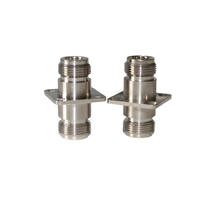 Adaptateur coaxial N femelle vers N femelle à bride, connecteur N, adaptateur coaxial RF, fourni par l'usine