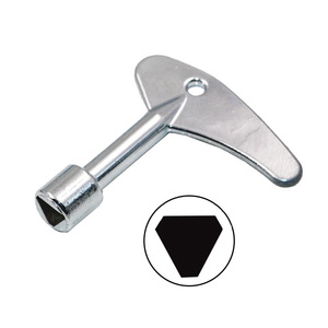 Clé universelle pour serrure <span class=keywords><strong>de</strong></span> porte d'ascenseur, clé <span class=keywords><strong>de</strong></span> compteur d'eau, clé utilitaire, clé triangulaire pour <span class=keywords><strong>plombier</strong></span>, pour armoires, métros, trains - Product Image 2