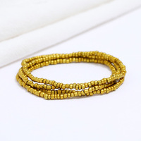 Vente en gros 80cm 63 styles perles de taille africaines chaîne de ventre bijoux de corps Style Boho élastique perles de rocaille colorées chaîne de taille