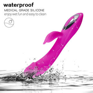 Erwachsene weibliche Kaninchen <span class=keywords><strong>Vibrator</strong></span> Sexspielzeug G-Punkt Doppel vibrations massage Klitoris stimulator <span class=keywords><strong>Vibrator</strong></span> für Frau - Product Image 5