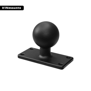 VINmounts Durable 1.5-Inch Aluminum Alloy Ball Mount for Boats & Electronics <b>Adjustable</b> 4-Hole <b>Square</b> Base 25.4x63.5mm VIN-C-040 - Product Image 1