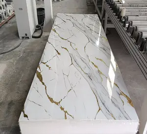 High Glossy Flexible Wall Decorative UV Board Uv Pvc Marble Sheet Uv Marble Panel Pvc Marble Sheet