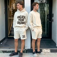 Échantillon Gratuit Ensemble Survêtement Personnalisé Brodé Imprimé – Sweat à Capuche, Pantalon et Short – Ensemble 2 Pièces Vêtements de Sport Vierge pour Hommes