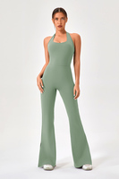 Combinaison de yoga et de fitness pour femme, couleur unie personnalisable, legging moulant, tenue de danse et de sport, effet push-up, pour l'exercice et la course à pied