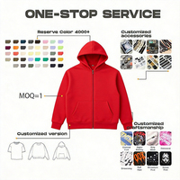 Ensemble de sweats à capuche personnalisés pour hommes – Pulls d'hiver oversize zippés de haute qualité – Design tendance – MOQ 1 sweat à capuche