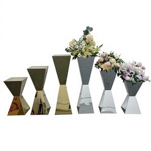 Soporte de Hierro Ecológico para Decoración de Escritorio, Suministros para Fiestas de Boda, Centro de Mesa Floral para Mesa de Postres - Product Image 1