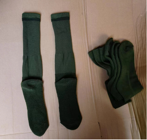 Chaussettes personnalisées DFS01, chaussettes vertes, chaussettes de compression, chaussettes longues en tissu éponge, chaussettes chaudes d'hiver, chaussettes longues en laine mérinos - Product Image 1