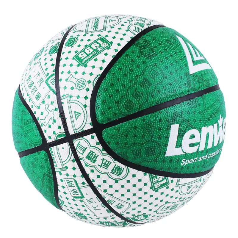 Lenwave Official Size 6/7 Basketball Training/game Custom Pvc/pu Fully-printed Basketball Ball With Rubber Bladder