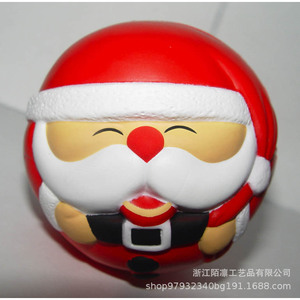 Balle anti-stress en forme de Père Noël, rebondissante, jouet sensoriel pour enfants, cadeau de fête - Product Image 5