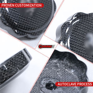 Tapa de Llenado de Aceite de Motor de Fibra de Carbono Seca Estilo OEM, Piezas de Motor para Ferrari 488 - Product Image 3