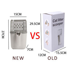 Recogedor y <span class=keywords><strong>Pala</strong></span> para Arena de Gato 2 en 1, Ecológico, de Plástico, con Bolsa de Limpieza y Bolsa para Desechos de Mascotas Desmontable - Product Image 6