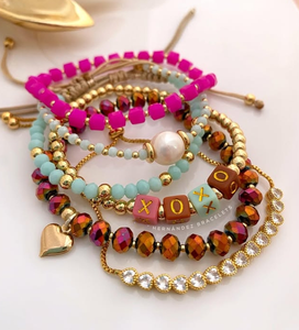 Hot Sale Trendy 18K Gold Plated Copper <strong>Mama</strong> love Letter <strong>Bracelet</strong> for Women Gift - Product Image 4