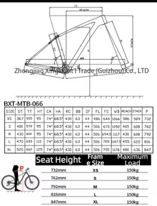Cadre de vélo de montagne BXT MTB-066 T1000 en fibre de carbone intégrale 29 pouces, frein à disque, vélo de course, axe traversant 12x142 mm BB92 - Product Image 5