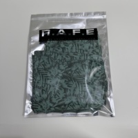 Sacs à fermeture éclair en aluminium brillant avec logo personnalisé pour vêtements, t-shirts, sweats à capuche