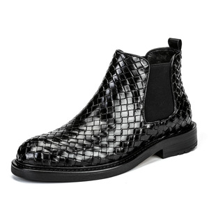 <span class=keywords><strong>Botas</strong></span> de Motociclista de Piel Sintética con Banda Elástica para <span class=keywords><strong>Hombre</strong></span>, Estilo Nuevo, que Aumentan la Estatura, Resistentes, Botines de Vestir para <span class=keywords><strong>Hombre</strong></span> - Product Image 2