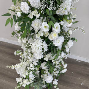 Vente en gros de roses blanches vertes arc de fleurs pour mariage 2026 décorations d'arc de fleurs pour événements de mariages - Product Image 4