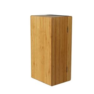 Caja de Regalo para Vino de Bambú Natural Reciclable Personalizada DS con Forma Cúbica y Cuero PU - Product Image 4