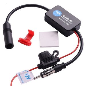 Pratico amplificatore di segnale <span class=keywords><strong>FM</strong></span> Anti-interferenza Antenna per auto Radio Universal <span class=keywords><strong>FM</strong></span> Booster Amp parti di automobili - Product Image 1