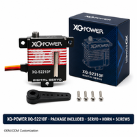 Servomoteur numérique sans noyau étanche ultra-mince 10 mm XQ-S2210F 11 kg avec engrenages en acier inoxydable pour pièces d'avion RC 8,4 V XQ-POWER