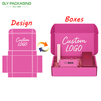 Boîte d'expédition personnalisée en carton ondulé pour produits cosmétiques et vêtements de vente au détail avec impression de logo sur mesure