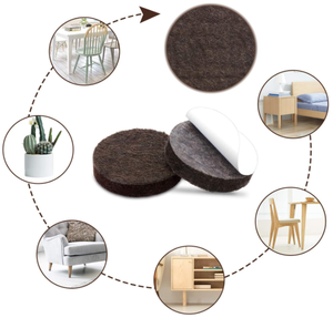 Patins antidérapants personnalisés pour pieds de <span class=keywords><strong>chaise</strong></span>, patins antidérapants autocollants en feutre pour meubles - Product Image 5