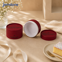 Emballage en tube de carton kraft de qualité alimentaire pour cheesecake, avec insert de cuisson, résistant au four, boîte cylindrique en papier pour gâteau basque