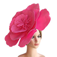 Vente en gros, Meilleure vente : Fascinator en mousse à fleurs surdimensionné, accessoire de cheveux pour femmes pour le Derby, le Carnaval et les fêtes