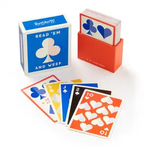 Fabricante de juego de cartas impresas de diseño personalizado con caja