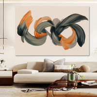 Peinture à l'huile abstraite moderne faite à la main sur toile, 40x60cm, tailles personnalisées, avec cadre intérieur, pour décoration intérieure/extérieure, vente en gros