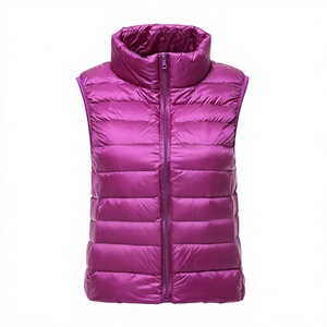Women's Lightweight <b>Packable</b> Hooded Winter Quilted Puffer <b>Jacket</b> Detachable Sleeves Hat Zipper Closure Waterproof Wool - Product Image 1