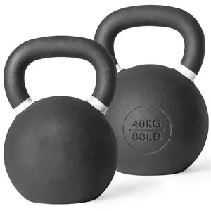 Ganzkörper-Krafttraining, Heim-Trainingsstudio, Ganzkörper-Übungen, Guss-Eisen-Pulver beschichtete Kettlebell-Gewichte