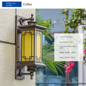 โคมไฟกลางแจ้งยุโรปสีดำพร้อมไฟติดผนังกระจกหกด้านโคมไฟอลูมิเนียมหล่อโคมไฟผนังพลังงานแสงอาทิตย์ - Product Image 6