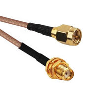Câble coaxial RG178 avec connecteur SMA pour antenne TV et communication GPS, fabriqué dans le Jiangsu
