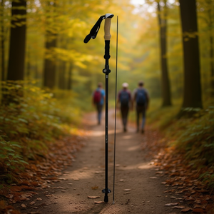 Blue 7-5J2D Folding Trekking Poles Premium <b>Walking</b> <b>Sticks</b> for Outdoor Adventures - Product Image 2