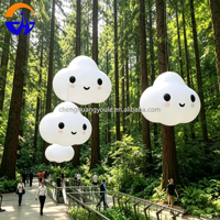 Chenghuang - Nuages suspendus personnalisés avec éclairage LED - Ballons en forme de nuage - Nuages gonflables de dessin animé pour la décoration - Affichage publicitaire