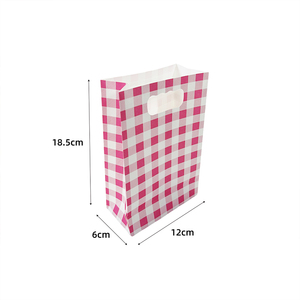 Bolsa de Papel 623179, Serie Rosa a Cuadros, para Fiestas, Celebraciones, Decoración, Uso Diario, <span class=keywords><strong>PartyMaker</strong></span> - Product Image 2