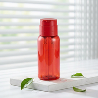 Bouteille PET à deux compartiments de 500 ml avec impression sérigraphique personnalisée en or, double pompe, contenant pour produits capillaires liquides