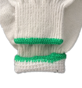 Guanti da Lavoro in Cotone Lavorato a Maglia, Protezione Mani Lavabile e Resistente, in Filati di Poliestere e Cotone Bianco Naturale - Product Image 3