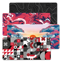 Tapis de souris en caoutchouc personnalisé pour jeux vidéo, antidérapant, avec bords cousus, plusieurs tailles disponibles pour la vente en gros