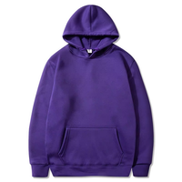 Sweat-shirt à capuche en molleton bleu marine pour homme, imprimé sur mesure, pour l'automne - 100% coton/molleton, respirant et anti-plis