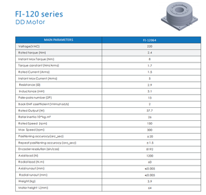 Motor de articulación robótica CNC sin escobillas de alta precisión y alto torque, libre de mantenimiento - Product Image 2